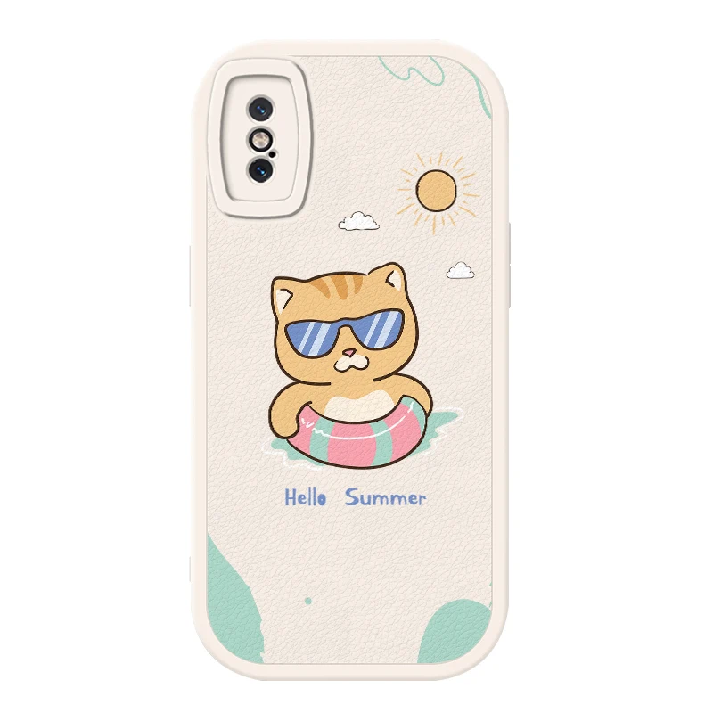 Милый чехол из овечьей кожи для iPhone XS Защитный 3D камеры черный белый мягкий