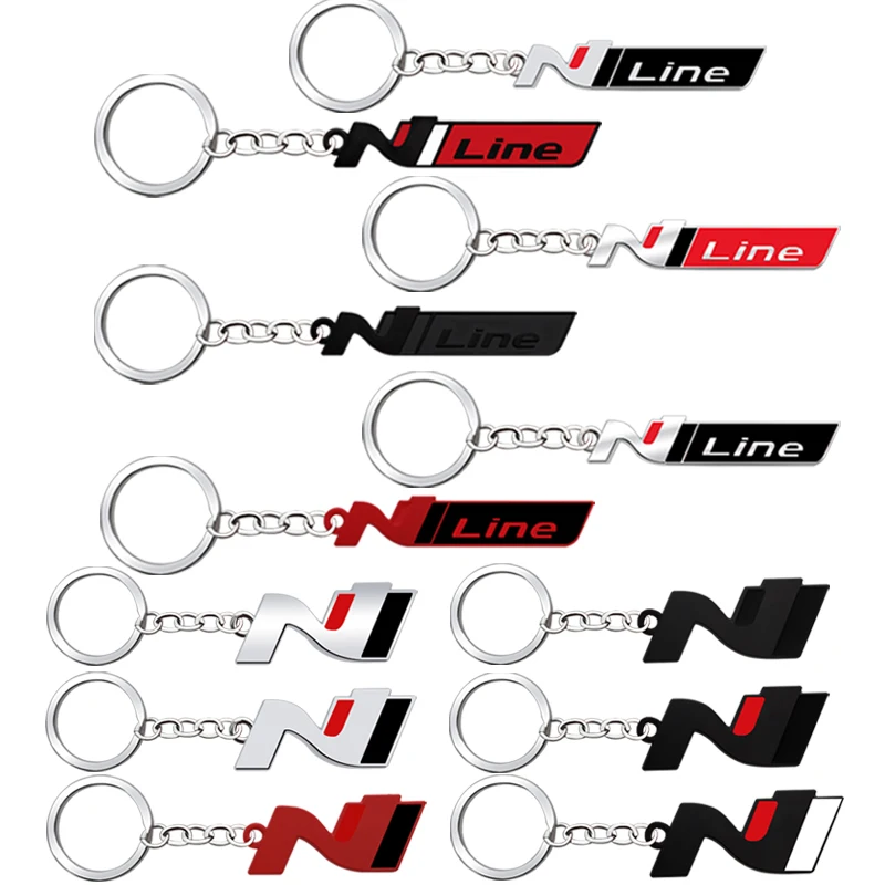 Металлический автомобильный брелок с 3d-эмблемой N LINE для Hyundai i30 I40 - Цена: 163.07