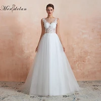 v neck a line backless simple wedding dress simple beach wedding dresses vestido de noiva merdelan official store