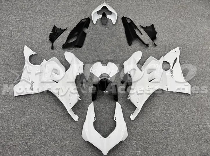 

Motorcycle Parts Full Fairing Kit For Ducati Panigale V4 V4S V4R 2020 2021 2022 20 21 22 New ABS Injection Mold White Custom