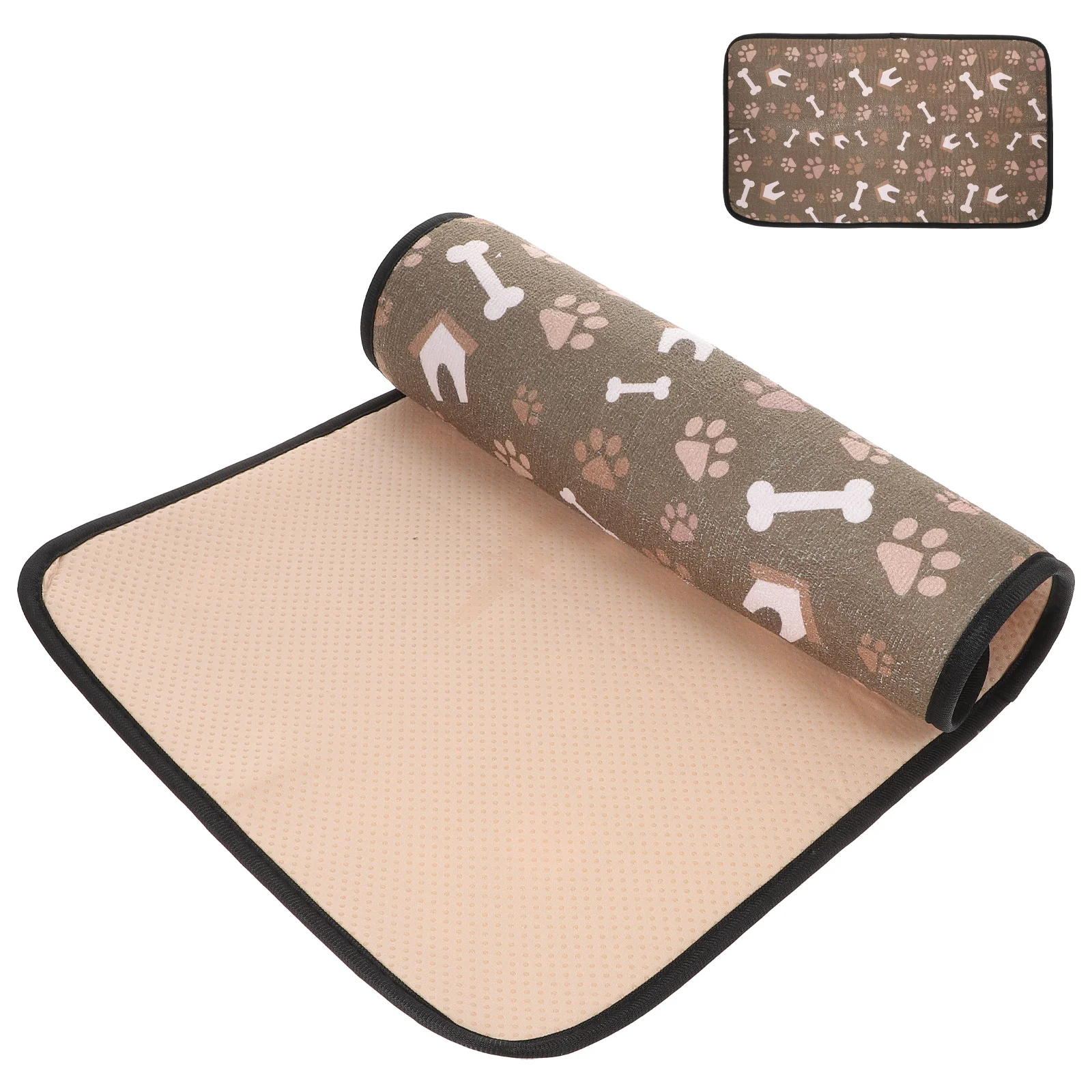 

Mat Bowlpet Dog Cat Feeding Placemat Puppy Water Insulated Reusable Thick Floor Cushion Accessory Practicalhousehold Convenient