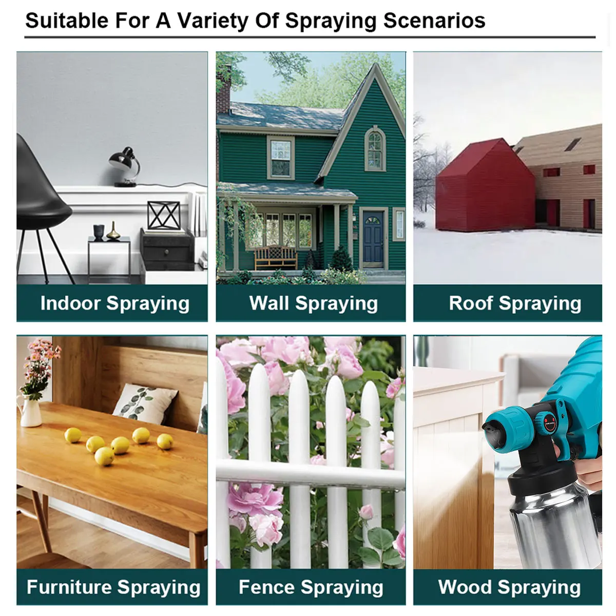 Электрический распылитель краски 1000 мл 32000 об/мин | Инструменты