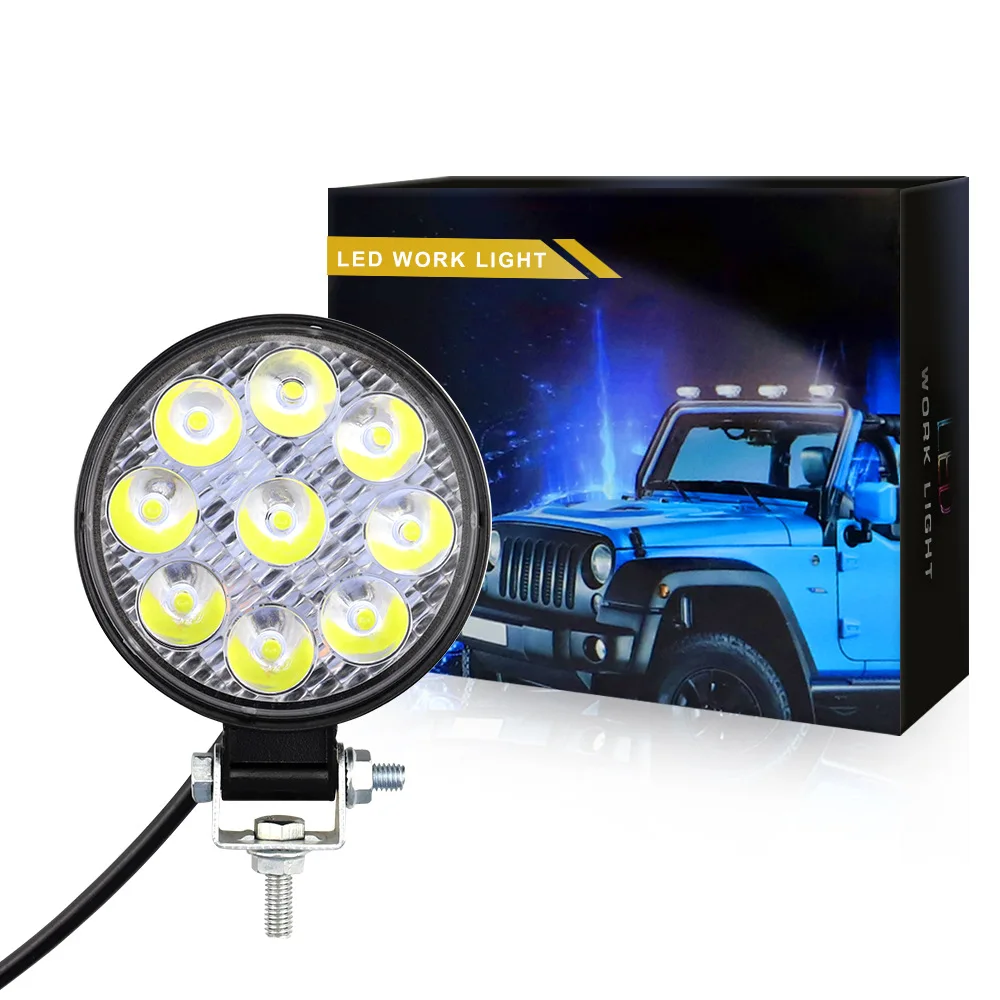

2PCS 9 LED 27W Lights Bar Off Road Lights Super Bright Driving Fog Light Boat Lights Driving Lights Led Work Light for Trucks