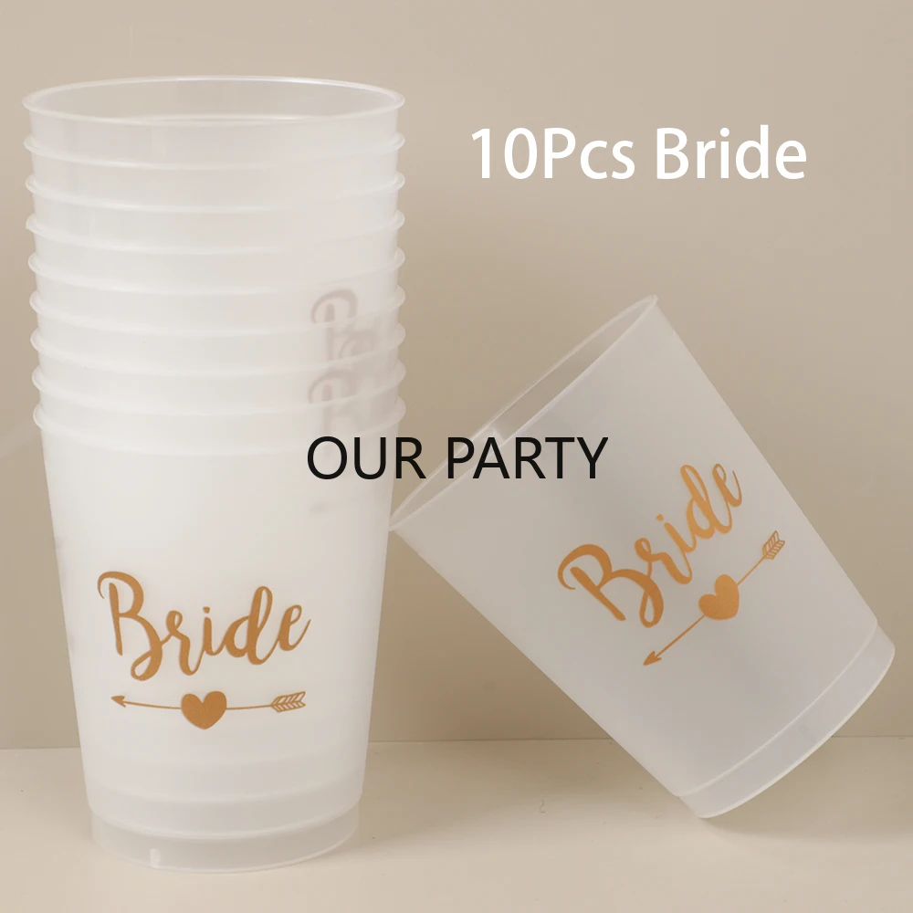 

Пластиковые чашки для девичника 10 шт.