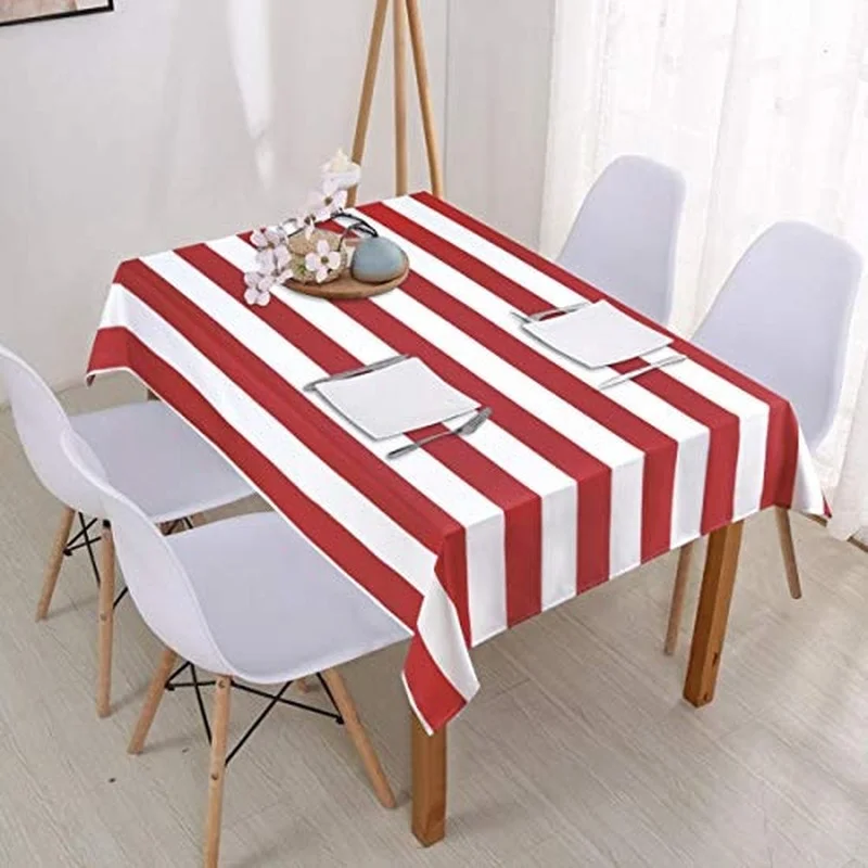 

Simple Fashion Striped Tablecloth Rectangular Kitchen Wedding Decoration Table Waterproof Tablecloth Coffee Table Ornaments