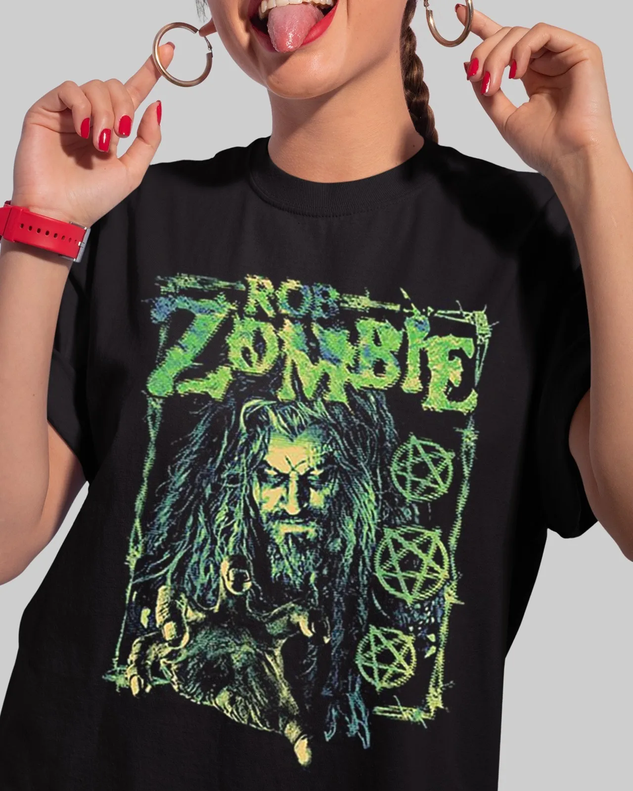 Фото Футболка Rob Zombie Dead Channel Fuzz, рубашка Music Tour, подарок для фанатов №4