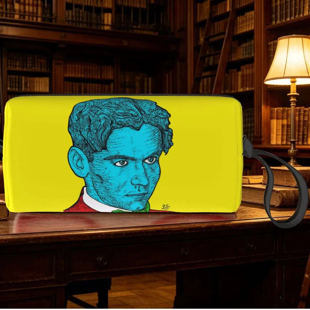 Косметичка-органайзер Federico Garcia Lorca Portrait 16 для женщин, дорожный несессер для косметики и косметических принадлежностей, пенал для путешествий (art.: 3920dbab1c68e) - 3920dbab1c68e