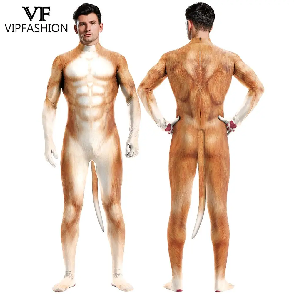 Модные Забавные костюмы VIP с хвостом одежда для косплея 3D нарядное платье костюм