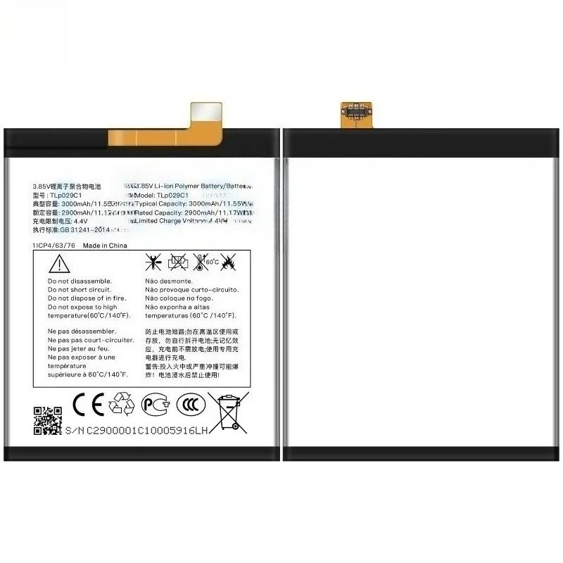Фото Подходит для аккумулятора Alcatel KEY2 Lite/A30/A30 Plus/5099/5026A, аккумулятор для мобильного телефона TLP029C1, бесплатный инструмент, 3,85 В, 3000 мАч. №2