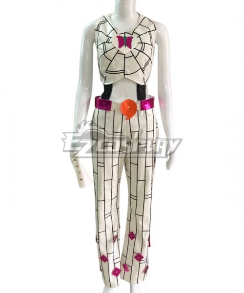 

Stone Ocean Jolyne Cujoh White Set Halloween Women Outfit Suit Christmas Girls Party Adult Outfit Cosplay Costume E001