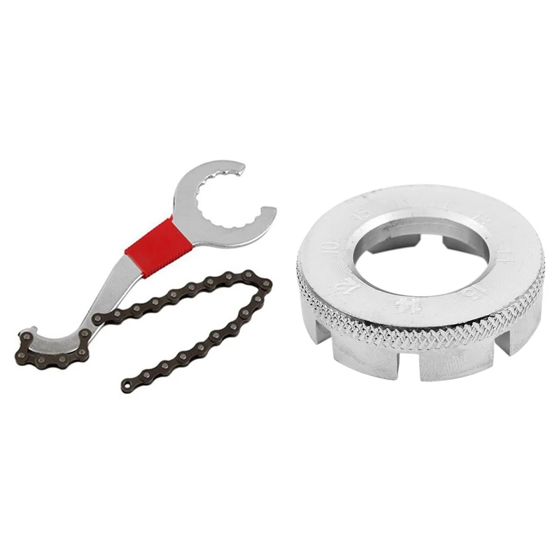 

Набор инструментов для ремонта горного велосипеда, 2 комплекта, съемник велосипедной цепи/съемник кронштейна/съемник свободного колеса/иск...