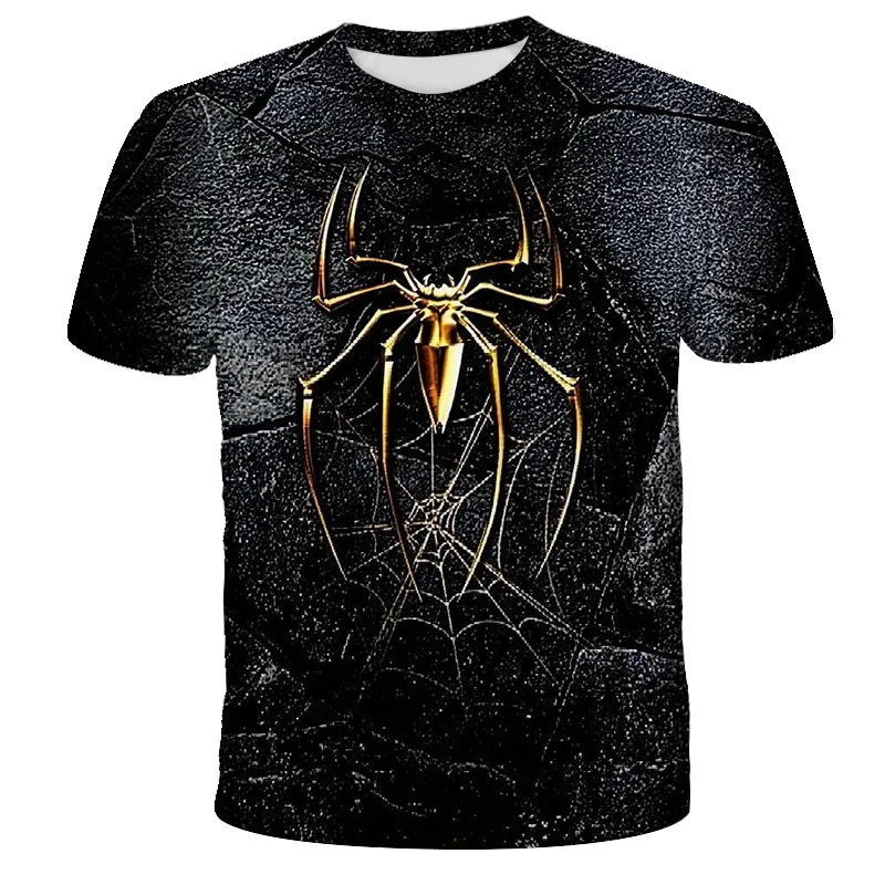 

Новейшая суперкрутая модная футболка Mαrvel- Spidermαn с 3D принтом, летняя футболка с коротким рукавом для мальчиков, Детские повседневные детски...