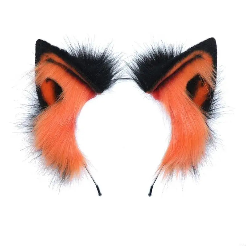 Зажим для волос Картун Волк из перьев