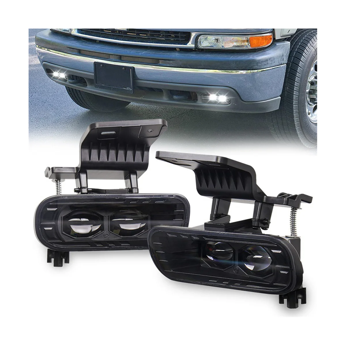 1 пара передние противотуманные фары для Chevrolet Silverado 99-02 Tahoe 00-06