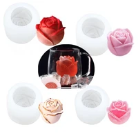 c2 diy 3d rose flower silicone resin mold candle aromatherapy soap ice cubes chocolate craft making for valentine day home tool