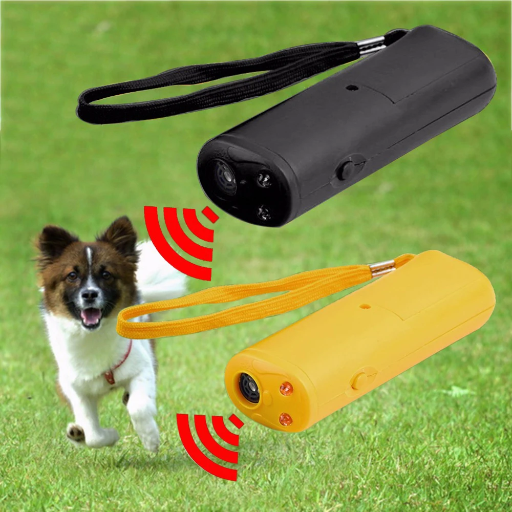 

Strengthen Pet Dog Training equipment Ultrasound Repeller 3 in 1 Control Trainer Device Anti Barking Stop Bark Deterrents