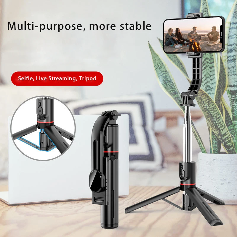 

1160mm Wireless Selfie Stick Tripod 360° Rotation Phone Stand Holder Extendable Monopod With Fill Light Remote Shutter Control