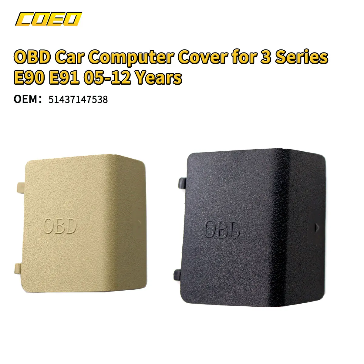 

LHD OBD Plug Port Cover Diagnostic Black Panel Decorative for BMW 3 Series E90 E91 E92 E93 2005-2012 51437147538
