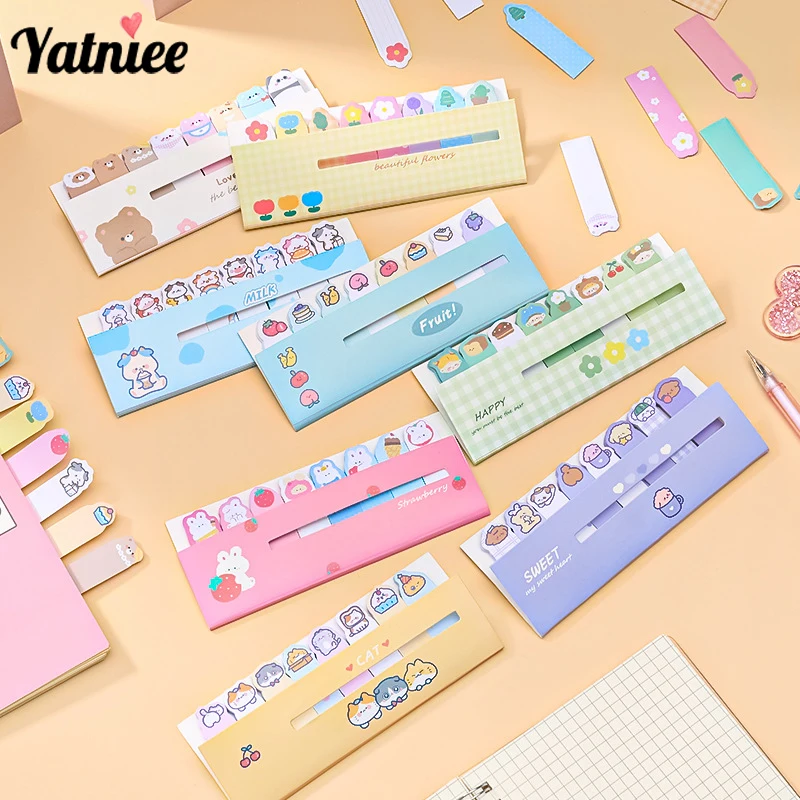 

Yatniee 2pack Kawaii Notepad Index Posting Memo Sticky Notes Office Accessories Stationery Supplies Material Paper Bookmarks