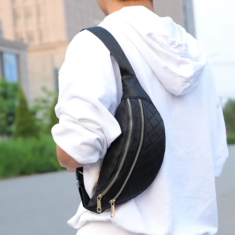 Fashion Chest Bag for Men Fanny Pack Trend Crossbody Large Capacity Transport Travel Running Casual Cashier Business Phone Bags