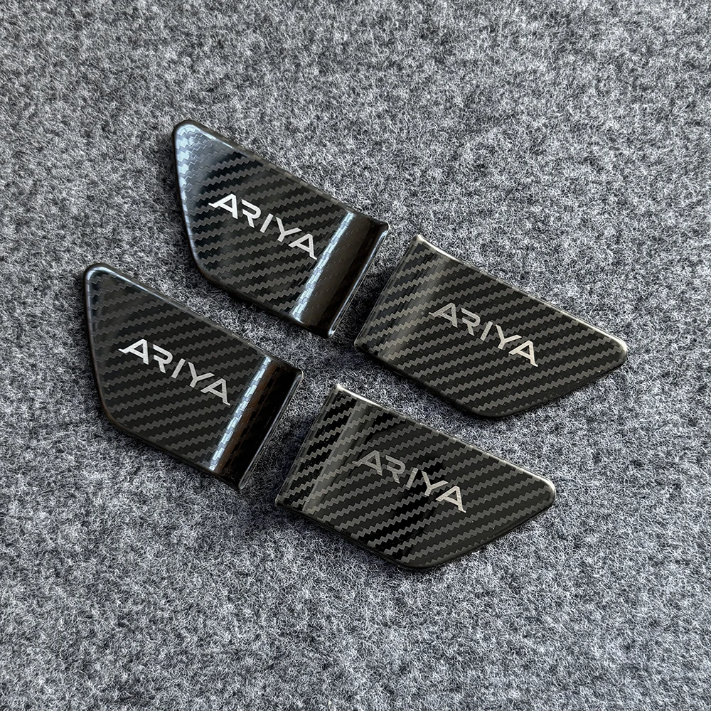 

Узор из углеродного волокна, внутренняя дверная ручка, накладка, наклейки для Nissan Ariya 2022-2025, аксессуары, автозапчасти