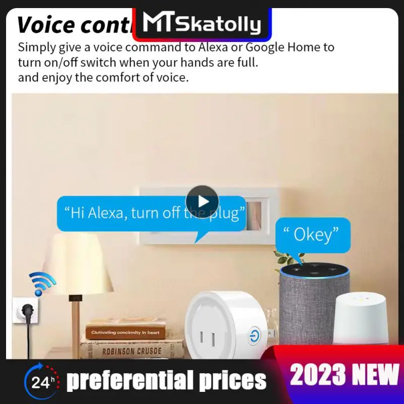 

Timing Tuya Smart Plug Smart Home Smart Socket Voice Control Jp Outlet 10a Support Alexa Google Home Remote Control Daily Gauge