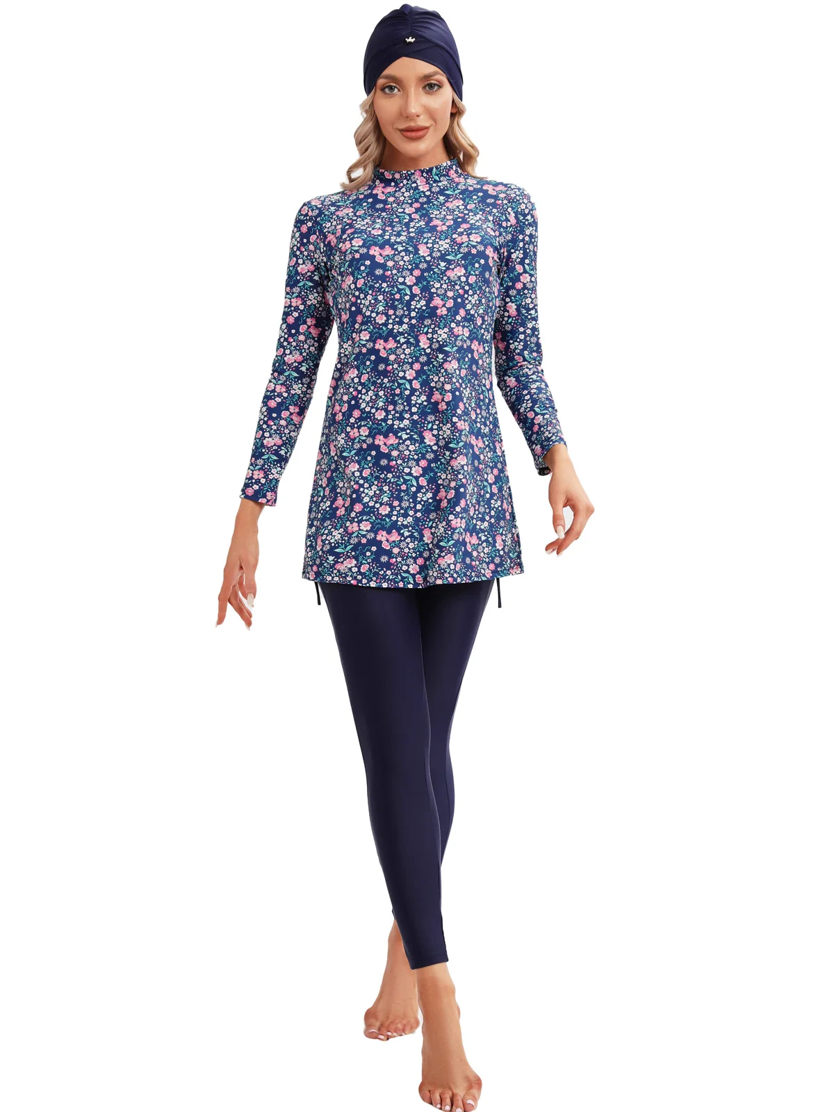 Мусульманский купальник женский эластичный полноразмерный с принтом одежда Lslamic