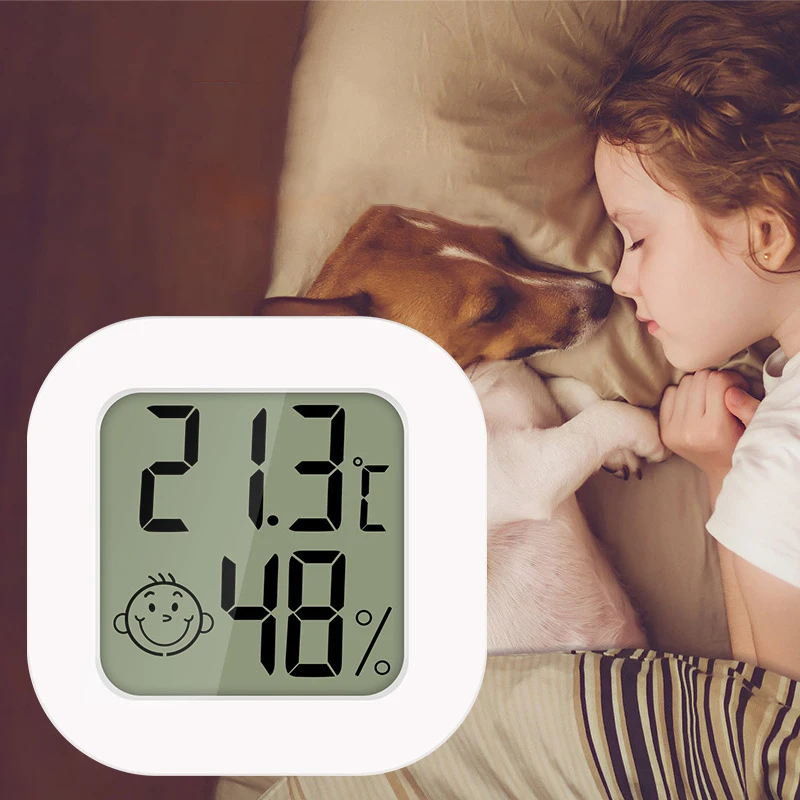 

LCD Digital Thermometer Hygrometer Indoor Room Electronic Temperature Humidity Meter Sensor Gauge Weather Station for Home