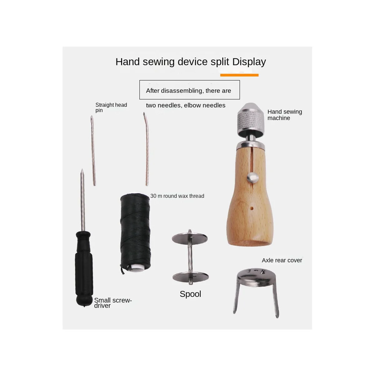 DIY ручной шовный инструмент Фотосумка восковая нить холщовая конусная игла