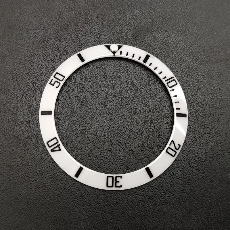 Blue Luminous Beads 38*30.5mm High Quality Ceramic WatchBezel Insert Suitable For 40mm Men's Watch Bezel Replacement Accessories