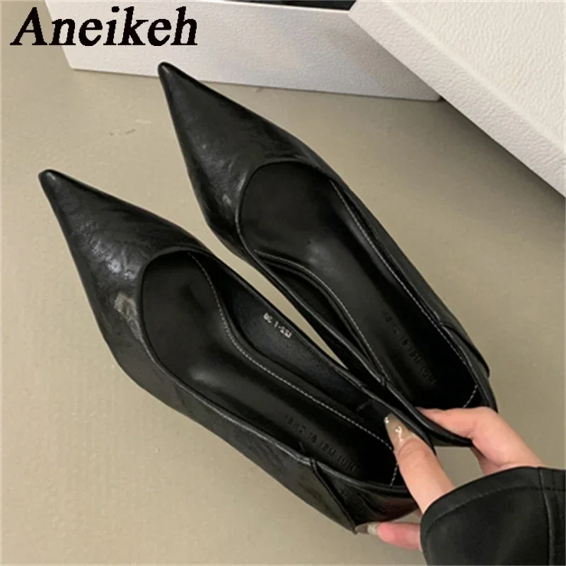 Aneikeh/2029 новая модная весенне-осенняя женская обувь из искусственной кожи