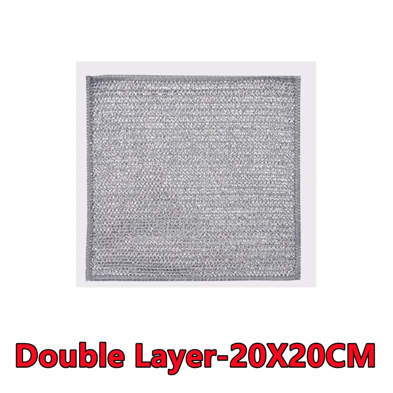 

Новая обновленная волшебная чистящая ткань 2-в-1, двухсторонняя стальная проволока, бамбуковый уголь, тряпки для мытья посуды, тряпки для удаления ржавчины, мочалка