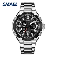 quartz watches men luxury brand smael watch men mechanical mens automatic army watches1363 waterproof calendar quartz wristwatch
