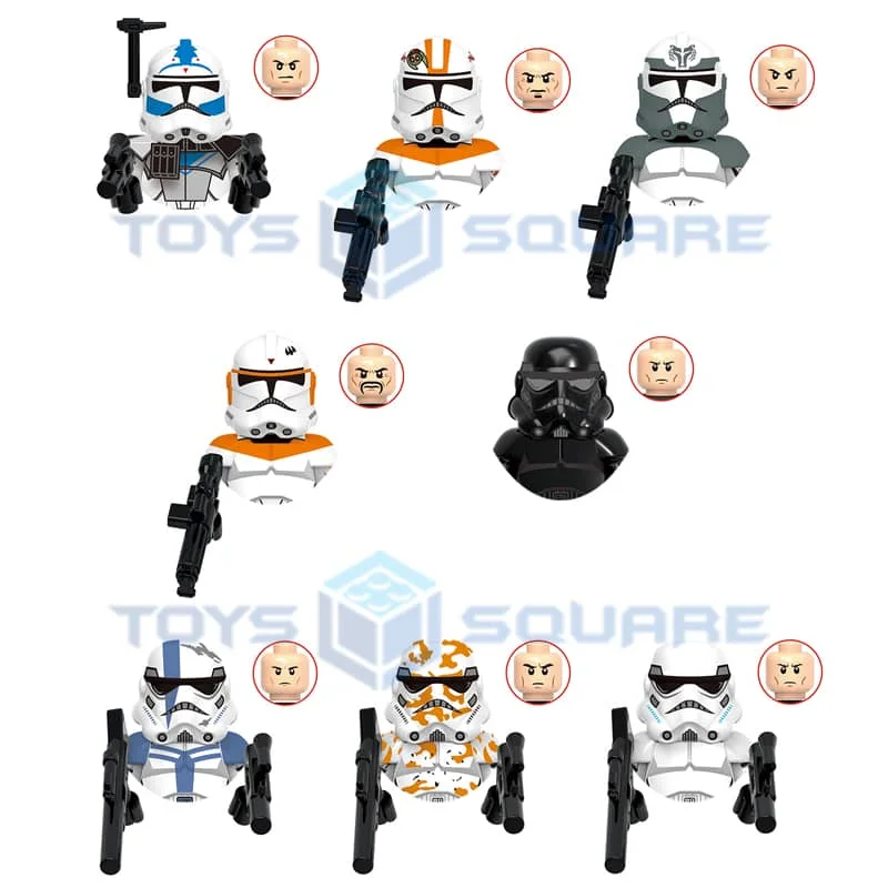 

HEROCROSS The Shadow 212th Клон Trooper Fives Waxer кипячение Штурмовик командир Sandtrooper модель блоков MOC набор блоков, игрушки
