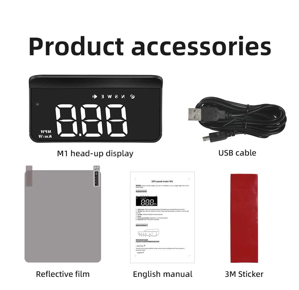 

OBD2 HUD Car Head Up Display Windscreen Projector OBD Scanner Speed Fuel Warning Alarm Data Diagnostic Tool GPS Speedometer