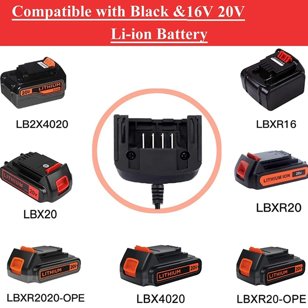 Фото Литиевая батарея LCS1620 для Black And Decker 14.4V 18V 20V Li-Ion - LBXR20/LBXR20-OPE/LB20 с поддержкой EU-разъема №3