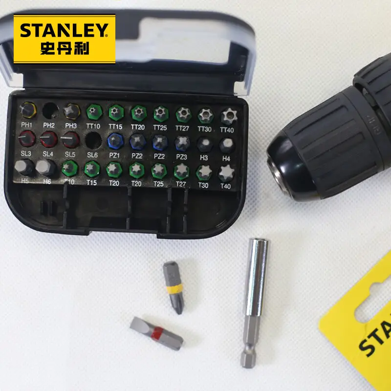 Набор насадок для электрической отвертки STANLEY STA60490 31 шт. компактная коробка 30