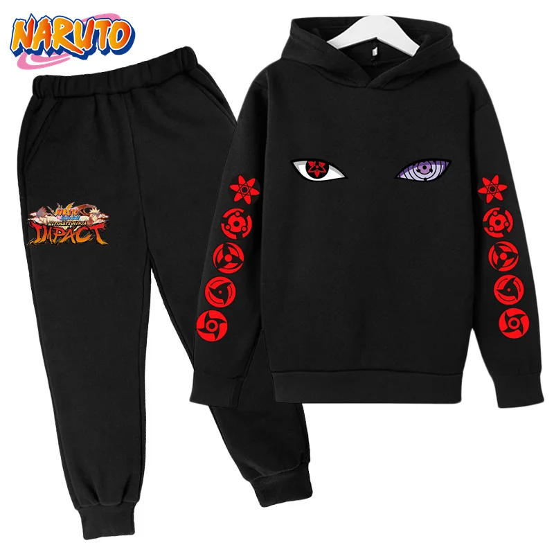 Купи Naruto Children's Clothing Fashion Baby Boys Hoodies Autumn Kids Clothes Kakashi Japanese Anime Boys Sasuke Costume Sets за 599 рублей в магазине AliExpress