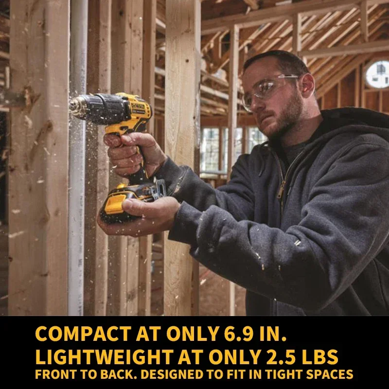 DEWALT DCD709 1/2 дюйма бесщеточный аккумуляторный компактный перфоратор/драйвер 20 В
