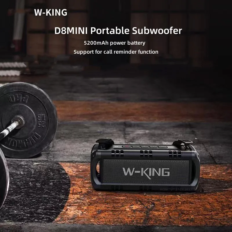 

W-KING D8 60 Вт Мощный портативный беспроводной Bluetooth-динамик для кемпинга, сабвуфер для домашнего кинотеатра, стерео объемный динамик