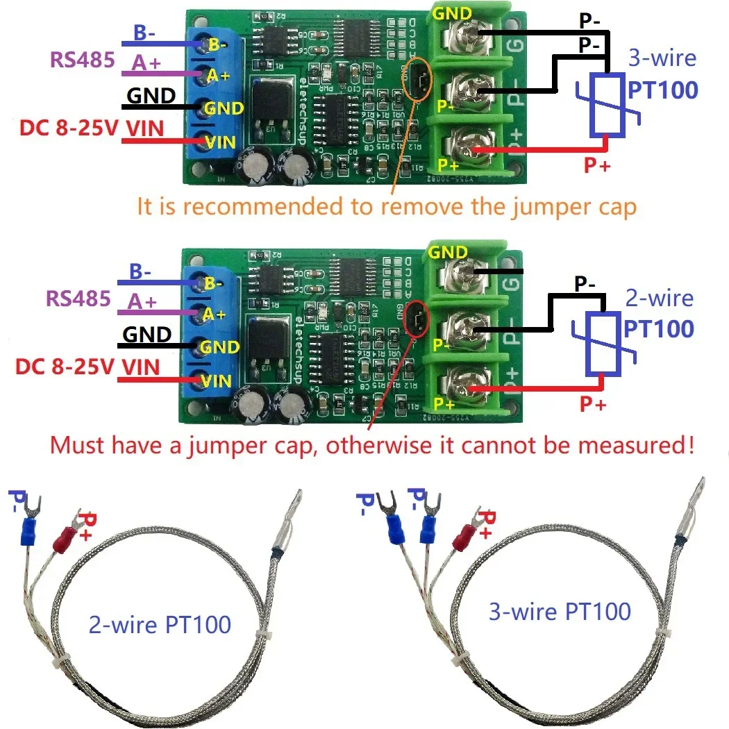 

Датчик температуры термопары PT100 1 шт.-20-400 градусов Цельсия, датчик RTD, преобразователь RS485 Modbus Rtu для модуля платы arduino