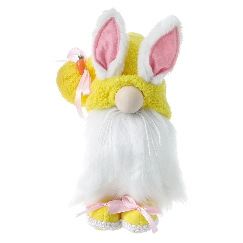 

Easter Bunny Long Ears Faceless Doll Goblin Dwarf Cute Rabbit Gnomes Ornaments Figurines Kids Toy Gifts Holiday Home