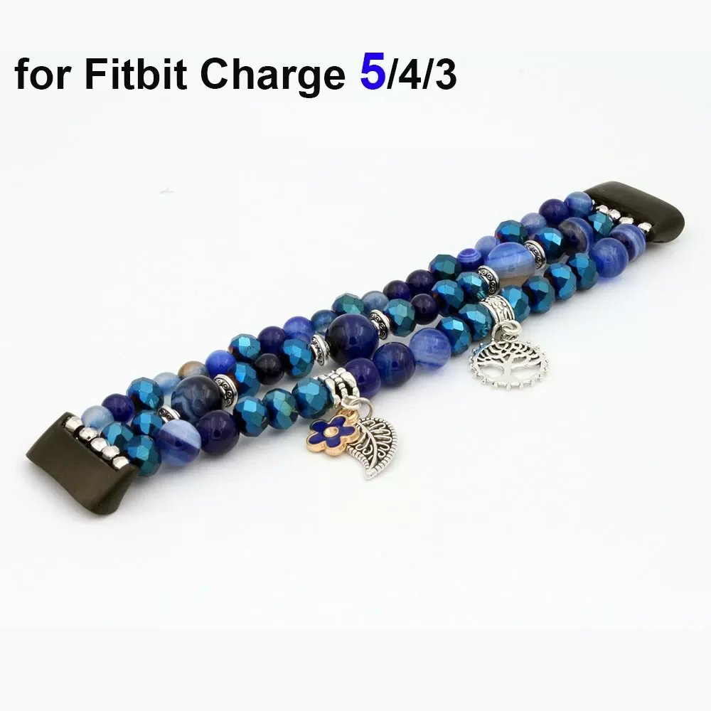 

NEW2023 Jewelry Wristband for Fitbit Charge 5 Band for Women Dressy Bracelet Luxury Watchband Replacement for Fitbit Charge 3/4/