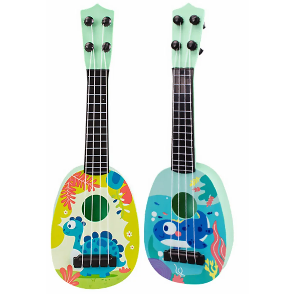 

2 Pcs Simulated Guitar Plastic Guitar Lifelike String Instrument Musical
