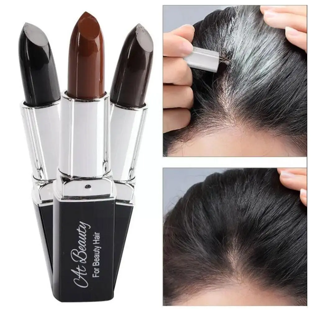 S Hair Line Modified Repair Stick Black Brown Gray Dye Hair Root Coverage Hairline Powder Hairline Instant Waterproo W2e5