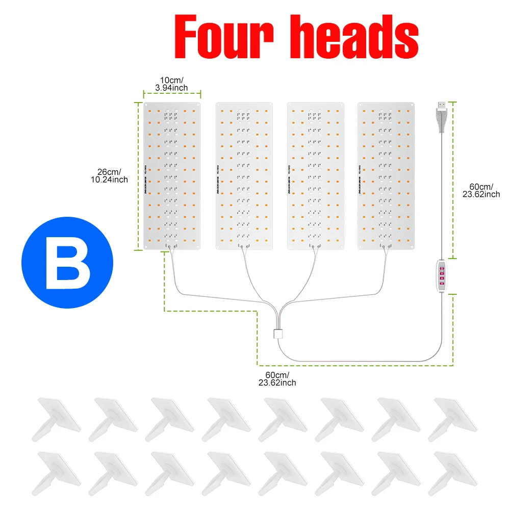 

USB светодиодная фитолампа для растений