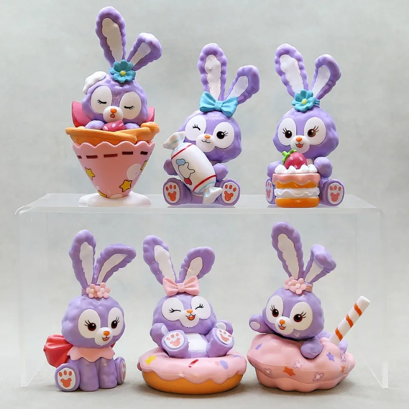 

New Disney Cartoon Figurine Anime Character Theme StellaLou Cake Decorative Tabletop Ornaments For Childrens Birthday Present