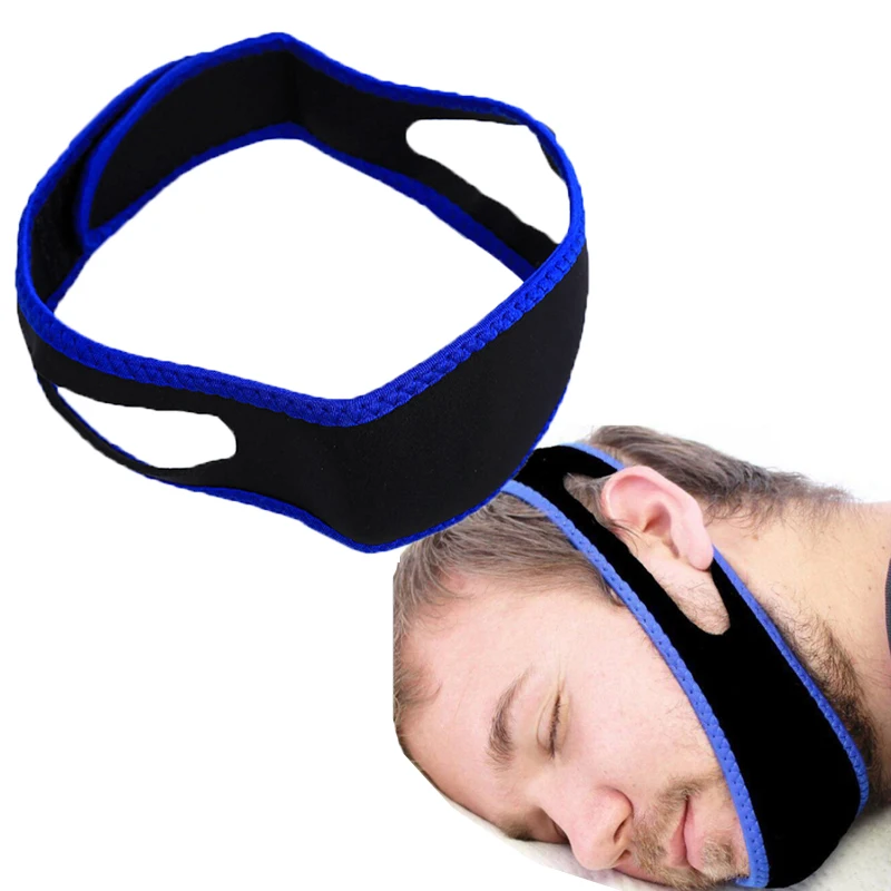 

TCMHEALTH 2pcs Anti Snore Chin Strap Stop Snoring Cessation Belt Sleep Apnea Chin Support Straps Health Care Sleeping Aid Tools