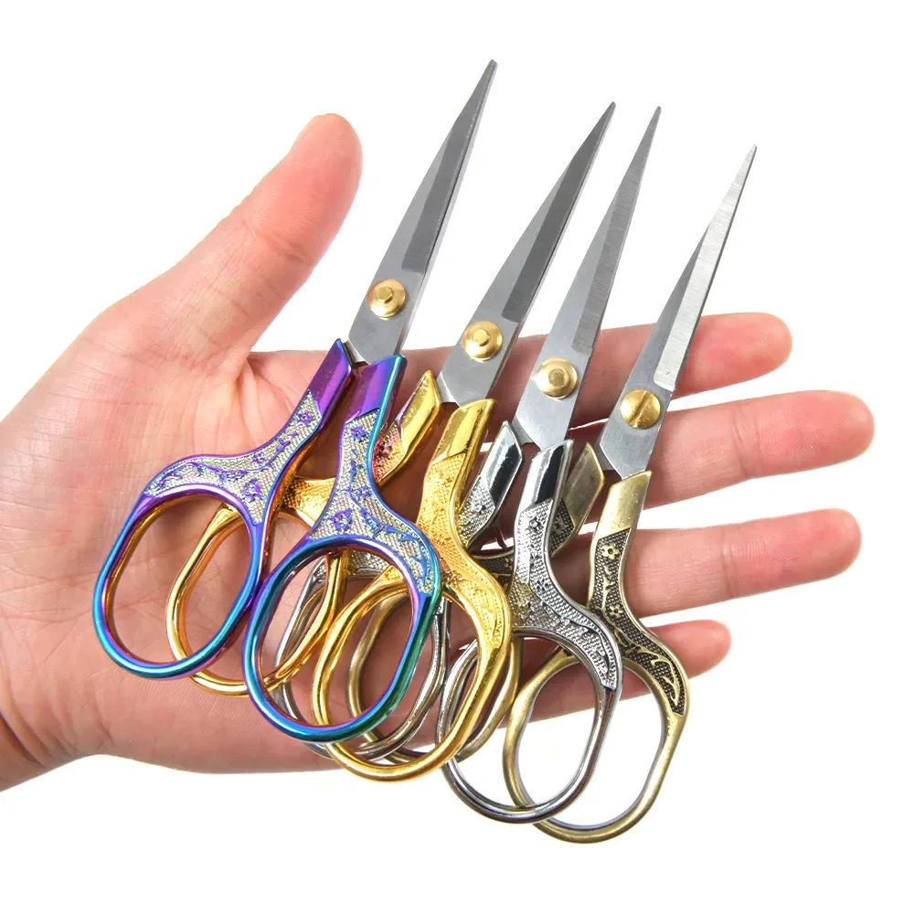 

Stainless Steel Vintage Scissors Sewing Fabric Cutter Embroidery Scissors Tailor Thread Scissor Tools for Embroidery Scissors
