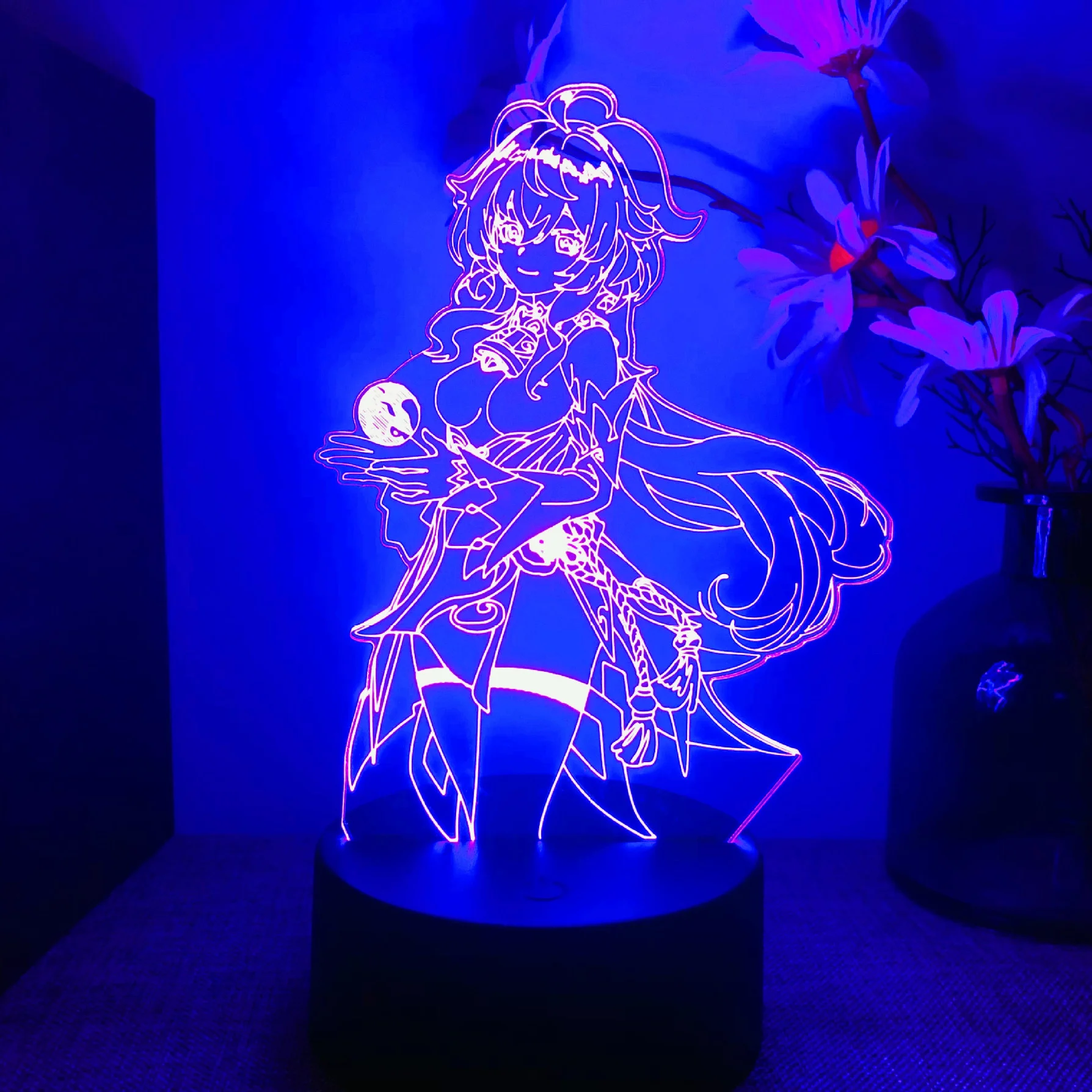 

Аниме Genshin Impact My Hero моя геройская Академия Токийский манга Декор rgb перезаряжаемый неоновый знак перезаряжаемый